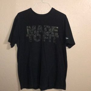 New Era “Made To Fit”Mens Black Short Sleeve T Shirt XLarge